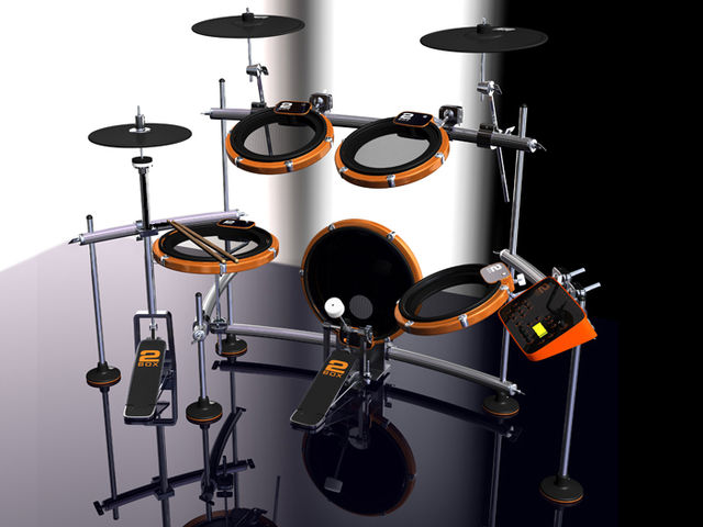 blank The pads feature both head and rim sensors
